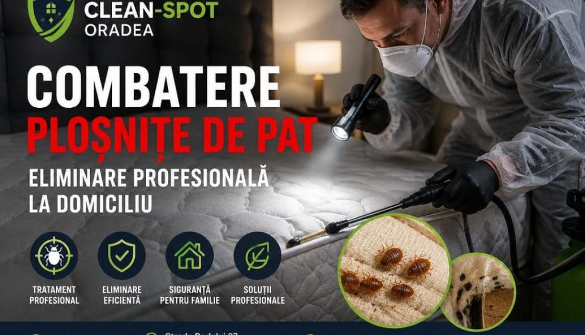 Combatere Ploșnițe de Pat Oradea - Clean-Spot Oradea Combatere profesională a ploșnițelor de pat în Oradea realizată de Clean-Spot Oradea prin tratamente specializate la domiciliu.