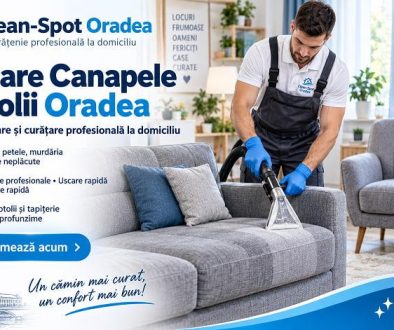 Curățare Canapele și Fotolii Oradea – Clean-Spot Curățare profesională canapea și fotoliu la domiciliu în Oradea cu echipament de spălare prin injecție-extracție Clean-Spot